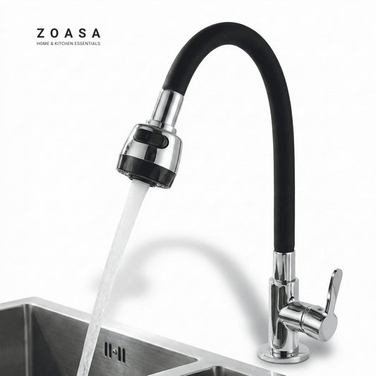 Flow Switch 360° Bendable Silicone Faucet Extender – Power Jet & Soft Stream