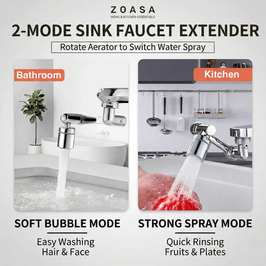 360° Rotating Faucet Nozzle – Dual Water Modes