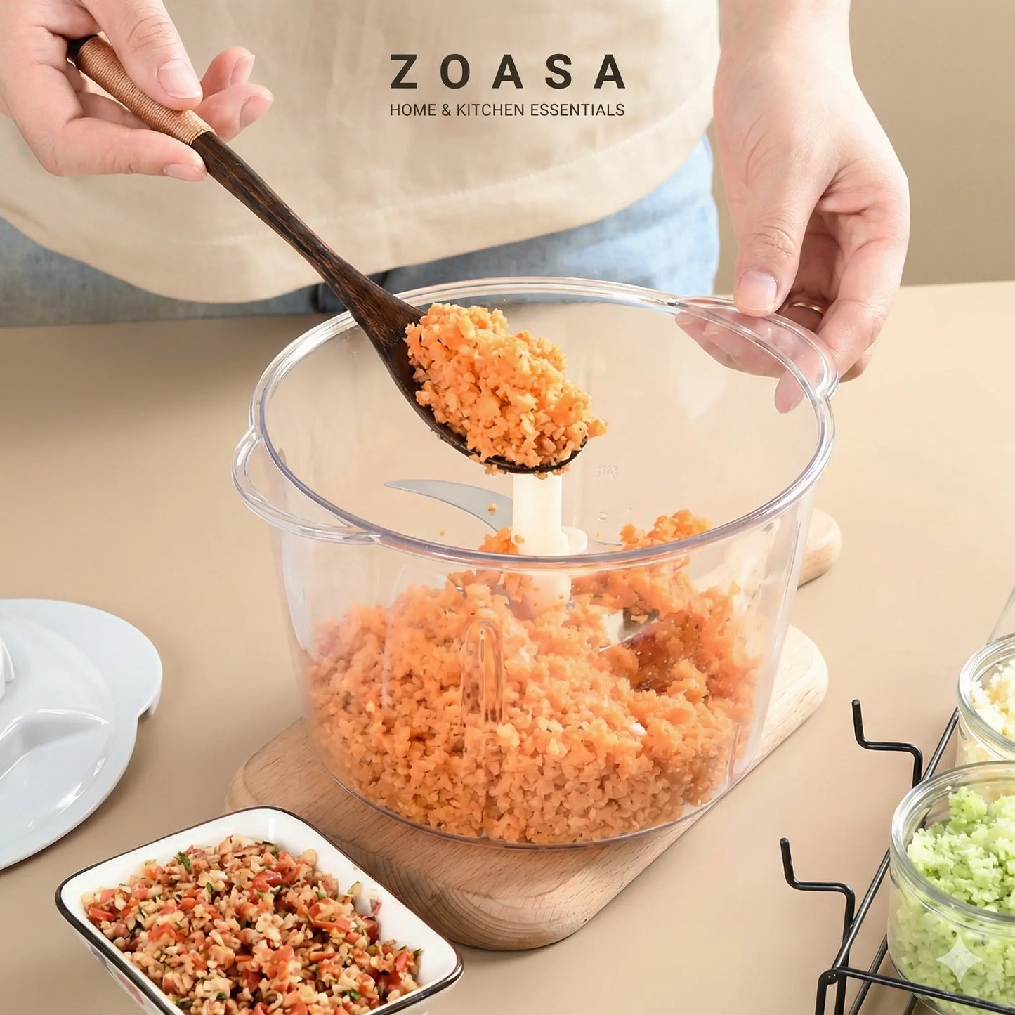 Speed Chop Hand Push Kitchen Chopper